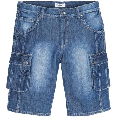 bonprix Cargo-Jeans-Bermuda Regular Fit blau 52 bonprix Cargo-Jeans-Bermuda Regular Fit blau 52