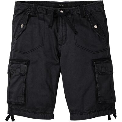 bonprix Cargo-Bermuda aus reiner Baumwolle in Regular Fit schwarz 56 bonprix Cargo-Bermuda aus reiner Baumwolle in Regular Fit schwarz 56