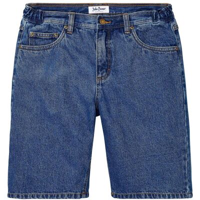 bonprix Jeans-Bermuda mit Dehnbund, Classic Fit blau 46 bonprix Jeans-Bermuda mit Dehnbund, Classic Fit blau 46