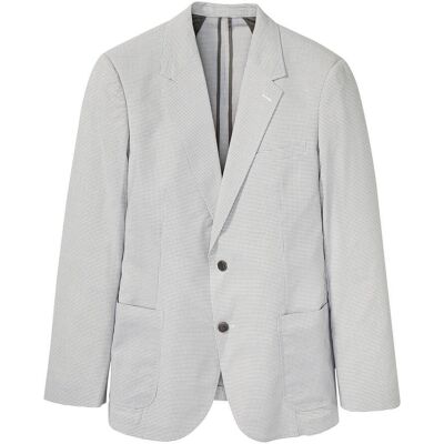 bonprix Sakko in Seersucker-Qualität, Regular Fit weiß 48 bonprix Sakko in Seersucker-Qualität, Regular Fit weiß 48