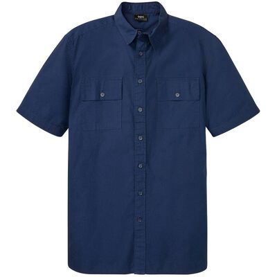 bonprix Kurzarmhemd aus Baumwolle in Regular Fit blau 53 bonprix Kurzarmhemd aus Baumwolle in Regular Fit blau 53