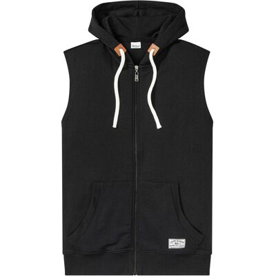 bonprix Kapuzen-Sweatweste aus weichem Baumwoll-Mix schwarz 56 bonprix Kapuzen-Sweatweste aus weichem Baumwoll-Mix schwarz 56