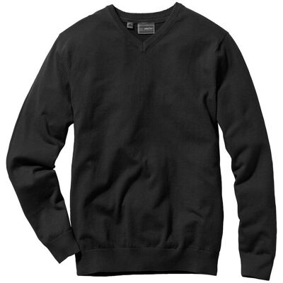 bonprix Feinstrickpullover aus weichem Baumwollmix schwarz 56 bonprix Feinstrickpullover aus weichem Baumwollmix schwarz 56