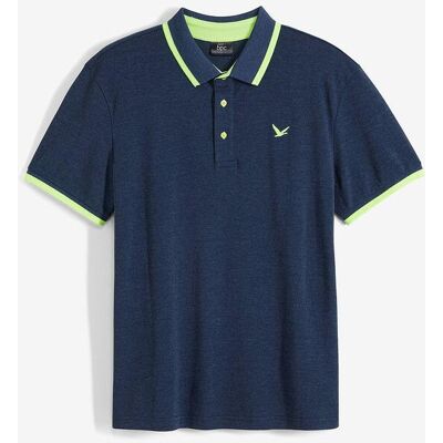 bonprix Piqué-Poloshirt mit reiner Bio-Baumwolle blau 60 bonprix Piqué-Poloshirt mit reiner Bio-Baumwolle blau 60