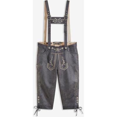 bonprix Regular Fit Trachtenhose aus Lederimitat grau 50 bonprix Regular Fit Trachtenhose aus Lederimitat grau 50