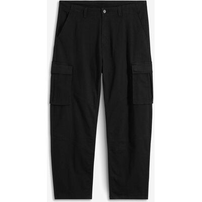 bonprix Loose Fit Cargohose aus robustem Baumwollstretch, Straight schwarz 50 bonprix Loose Fit Cargohose aus robustem Baumwollstretch, Straight schwarz 50