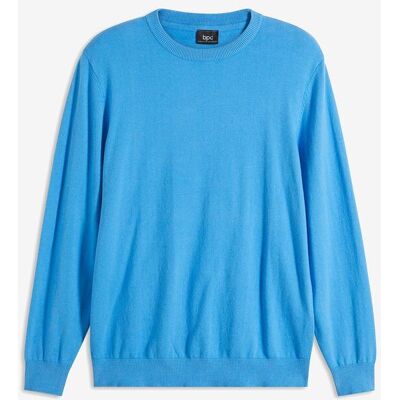 bonprix Feinstrickpullover aus weichem Baumwollmix blau 72 bonprix Feinstrickpullover aus weichem Baumwollmix blau 72