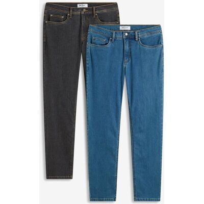 bonprix Regular-Fit-Jeans, Straight (2er Pack) blau 46 bonprix Regular-Fit-Jeans, Straight (2er Pack) blau 46