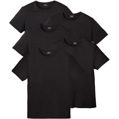 bonprix T-Shirt (5er Pack) schwarz 64 bonprix T-Shirt (5er Pack) schwarz 64