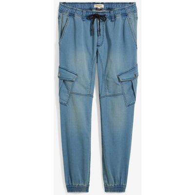 bonprix Regular-Fit Jeans-Jogger mit Dehnbund, Straight blau 62 bonprix Regular-Fit Jeans-Jogger mit Dehnbund, Straight blau 62