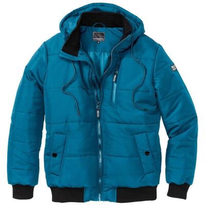 bonprix Winter-Steppjacke in Blousonform mit Kapuze petrol 52 bonprix Winter-Steppjacke in Blousonform mit Kapuze petrol 52