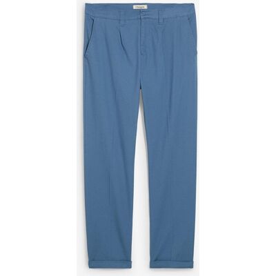 bonprix Regular-Fit Bundfaltenhose aus Baumwoll-Twill, Straight blau 48 bonprix Regular-Fit Bundfaltenhose aus Baumwoll-Twill, Straight blau 48