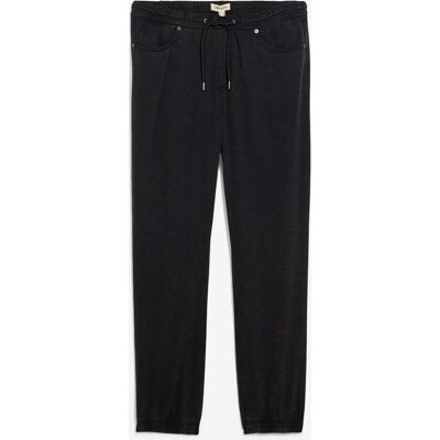 bonprix Relaxed Fit Schlupfhose aus reinem Baumwoll-Twill, Tapered schwarz 56 bonprix Relaxed Fit Schlupfhose aus reinem Baumwoll-Twill, Tapered schwarz 56
