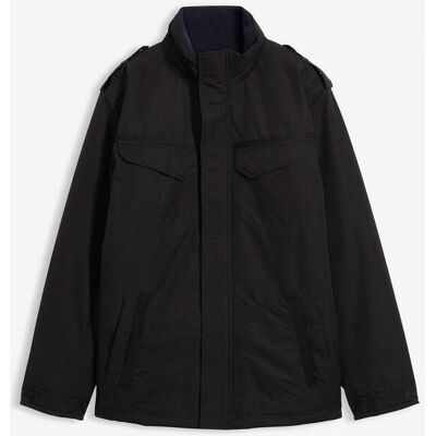bonprix Wasserdichte Funktionsjacke mit Roll-in-Kapuze und Schulterklappen schwarz 60 bonprix Wasserdichte Funktionsjacke mit Roll-in-Kapuze und Schulterklappen schwarz 60
