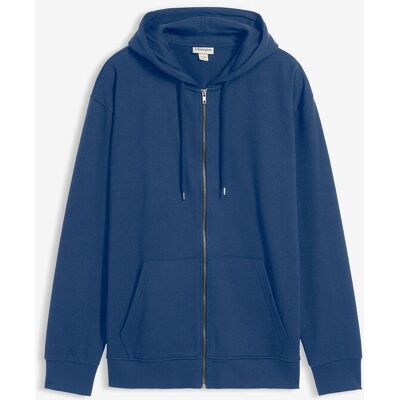 bonprix Kapuzen-Sweatjacke in Loose Fit blau 68 bonprix Kapuzen-Sweatjacke in Loose Fit blau 68