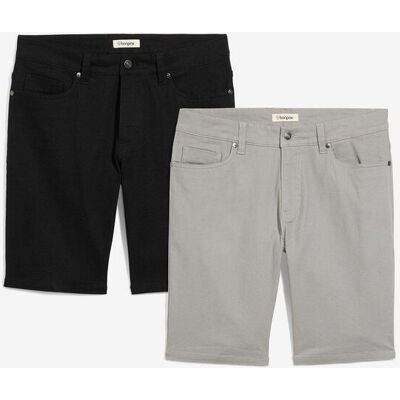 bonprix Stretch-Bermuda in Regular-Fit (2er Pack) schwarz 60 bonprix Stretch-Bermuda in Regular-Fit (2er Pack) schwarz 60