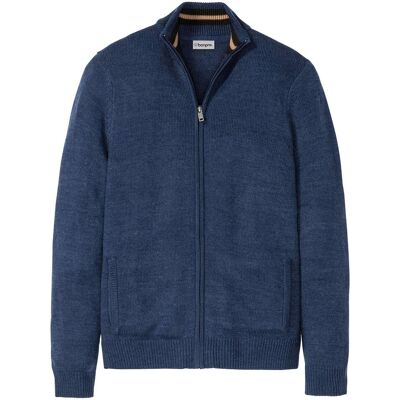 bonprix Feinstrickjacke in Regular Fit blau 56 bonprix Feinstrickjacke in Regular Fit blau 56