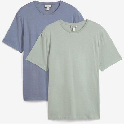 bonprix T-Shirt aus reiner Baumwolle (2er Pack) grün 64 bonprix T-Shirt aus reiner Baumwolle (2er Pack) grün 64