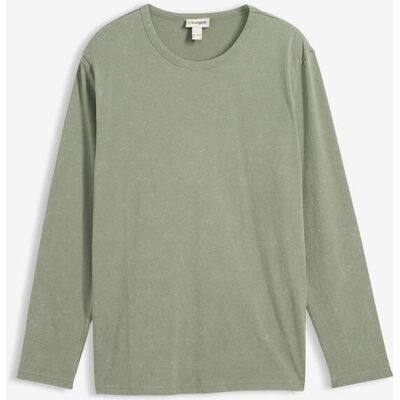 bonprix Langarmshirt aus reiner Baumwolle grün 56 bonprix Langarmshirt aus reiner Baumwolle grün 56