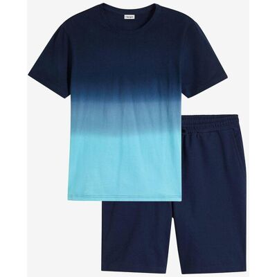 bonprix T-Shirt und Sweat-Bermuda (2-tlg.Set) blau 64 bonprix T-Shirt und Sweat-Bermuda (2-tlg.Set) blau 64