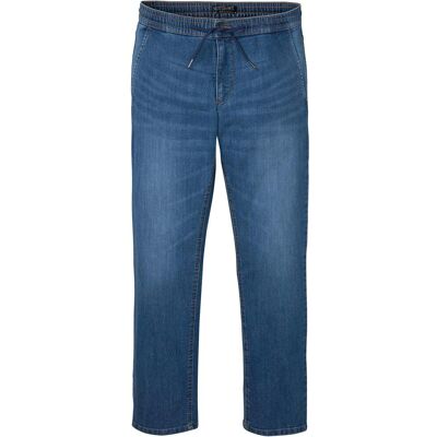 bonprix Leichte Regular-Fit Schlupfjeans mit Dehnbund, Straight blau 52 bonprix Leichte Regular-Fit Schlupfjeans mit Dehnbund, Straight blau 52