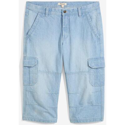 bonprix Regular Fit 3/4 Cargojeans, Straight blau 64 bonprix Regular Fit 3/4 Cargojeans, Straight blau 64