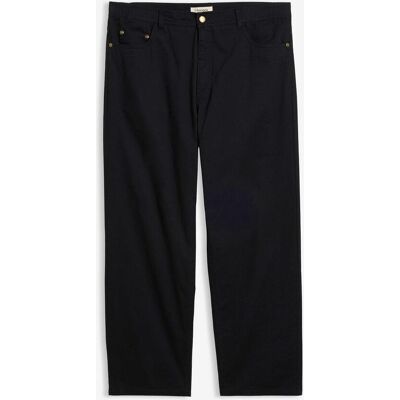 bonprix Loose Fit Twillhose mit Dehnbund, Straight schwarz 50 bonprix Loose Fit Twillhose mit Dehnbund, Straight schwarz 50
