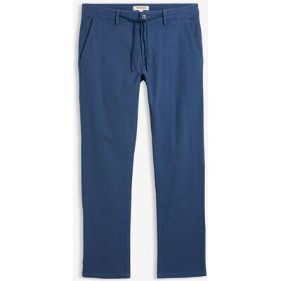 bonprix Regular Fit Chinohose mit verstellbarem Bund, Straight blau 54 bonprix Regular Fit Chinohose mit verstellbarem Bund, Straight blau 54