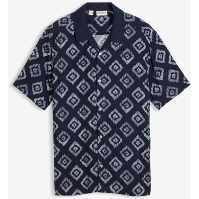 bonprix Kurzarmhemd aus Viskose in Regular Fit blau 47 bonprix Kurzarmhemd aus Viskose in Regular Fit blau 47