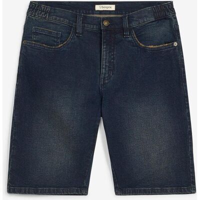 bonprix Jeans-Long-Bermuda mit Dehnbund, Relaxed Fit blau 38 bonprix Jeans-Long-Bermuda mit Dehnbund, Relaxed Fit blau 38