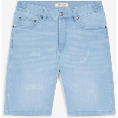 bonprix Jeans-Bermuda mit Dehnbund, Regular Fit blau 42 bonprix Jeans-Bermuda mit Dehnbund, Regular Fit blau 42