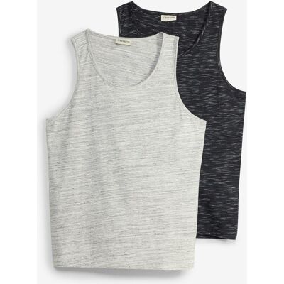 bonprix Tanktop (2er Pack) schwarz 52 bonprix Tanktop (2er Pack) schwarz 52