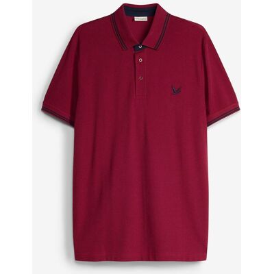 bonprix Piqué-Poloshirt aus reiner Baumwolle rot 52 bonprix Piqué-Poloshirt aus reiner Baumwolle rot 52