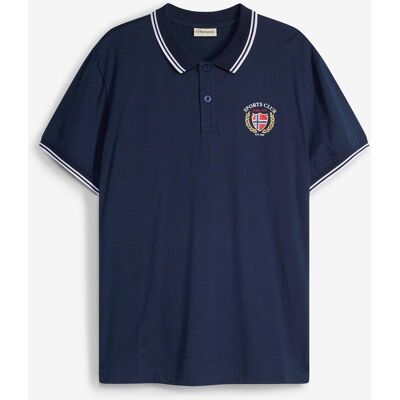 bonprix Poloshirt, Kurzarm aus reiner Bio-Baumwolle blau 64 bonprix Poloshirt, Kurzarm aus reiner Bio-Baumwolle blau 64