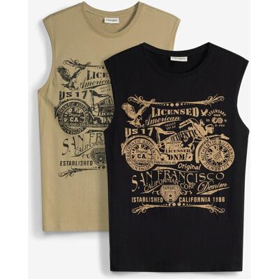 bonprix Muskelshirt (2er Pack) aus reiner Bio-Baumwolle grün 56 bonprix Muskelshirt (2er Pack) aus reiner Bio-Baumwolle grün 56