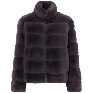 bonprix Fellimitat-Jacke mit Reißverschluss grau 36