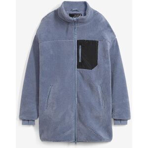 bonprix Teddy-Fleece Jacke blau 36