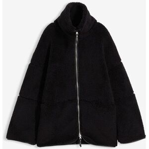 bonprix Oversize Teddy-Fleece Jacke schwarz 36