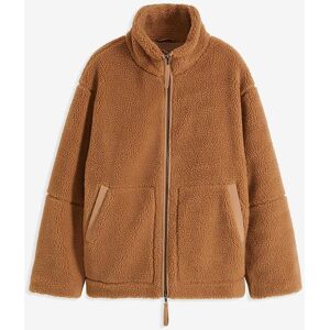bonprix Gefütterte Teddy-Fleece Jacke braun 36