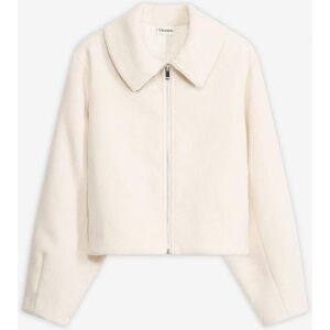 bonprix Gefütterte Oversize Jacke weiß 36