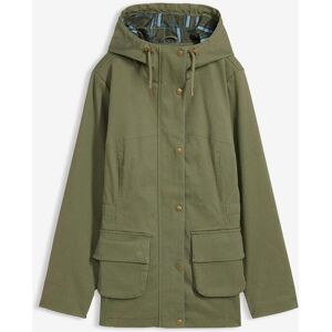 bonprix wasserabweisende Jacke mit Karo-Futter grün 36