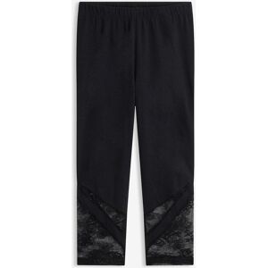 bonprix Capri-Leggings mit Spitze schwarz 44 bonprix Capri-Leggings mit Spitze schwarz 44