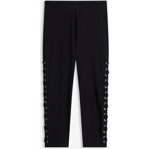 bonprix Capri-Leggings mit Schnürung schwarz 44 bonprix Capri-Leggings mit Schnürung schwarz 44