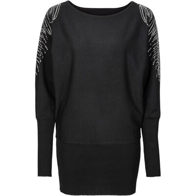 bonprix Feinstrickpullover aus Viskose-Mix schwarz 32 bonprix Feinstrickpullover aus Viskose-Mix schwarz 32