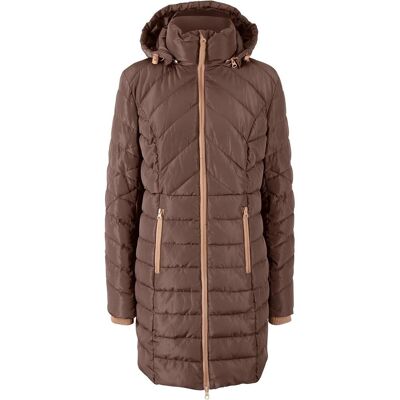 bonprix Long-Steppjacke mit Wattierung braun 40 bonprix Long-Steppjacke mit Wattierung braun 40