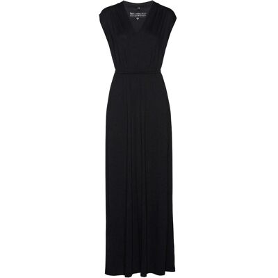 bonprix Jersey-Maxikleid aus Viskose-Mix schwarz 52 bonprix Jersey-Maxikleid aus Viskose-Mix schwarz 52