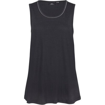 bonprix Long-Top aus softem Viskose-Mix schwarz 52 bonprix Long-Top aus softem Viskose-Mix schwarz 52