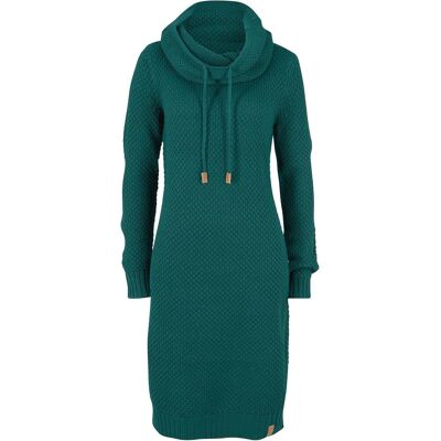 bonprix Strickkleid mit Schalkragen grün 36 bonprix Strickkleid mit Schalkragen grün 36