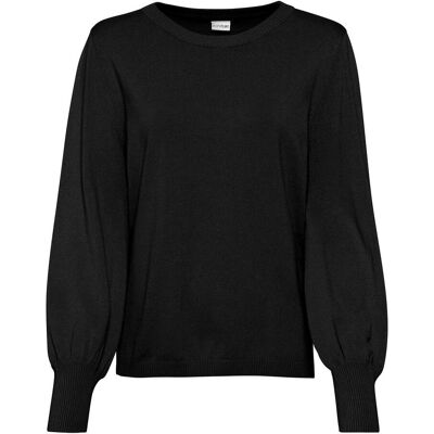 bonprix Pullover mit Ballon-Ärmel schwarz 32 bonprix Pullover mit Ballon-Ärmel schwarz 32