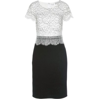 bonprix Kleid mit Spitze schwarz 40 bonprix Kleid mit Spitze schwarz 40
